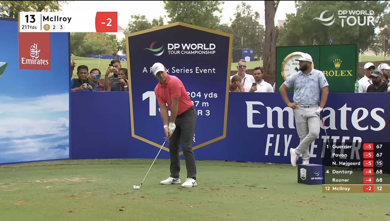DP World Tour Championship. Рори попал в забавную ситуацию с правилом 11.1